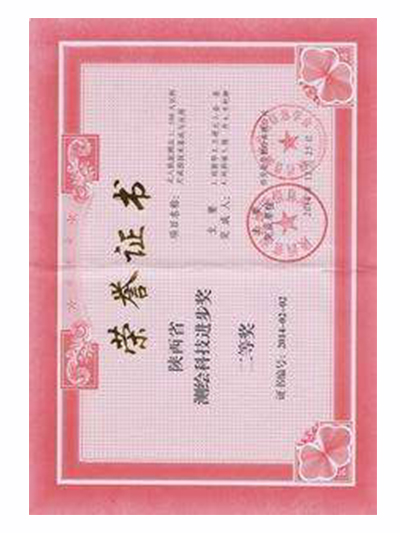 湖南省科學技術進步獎證書